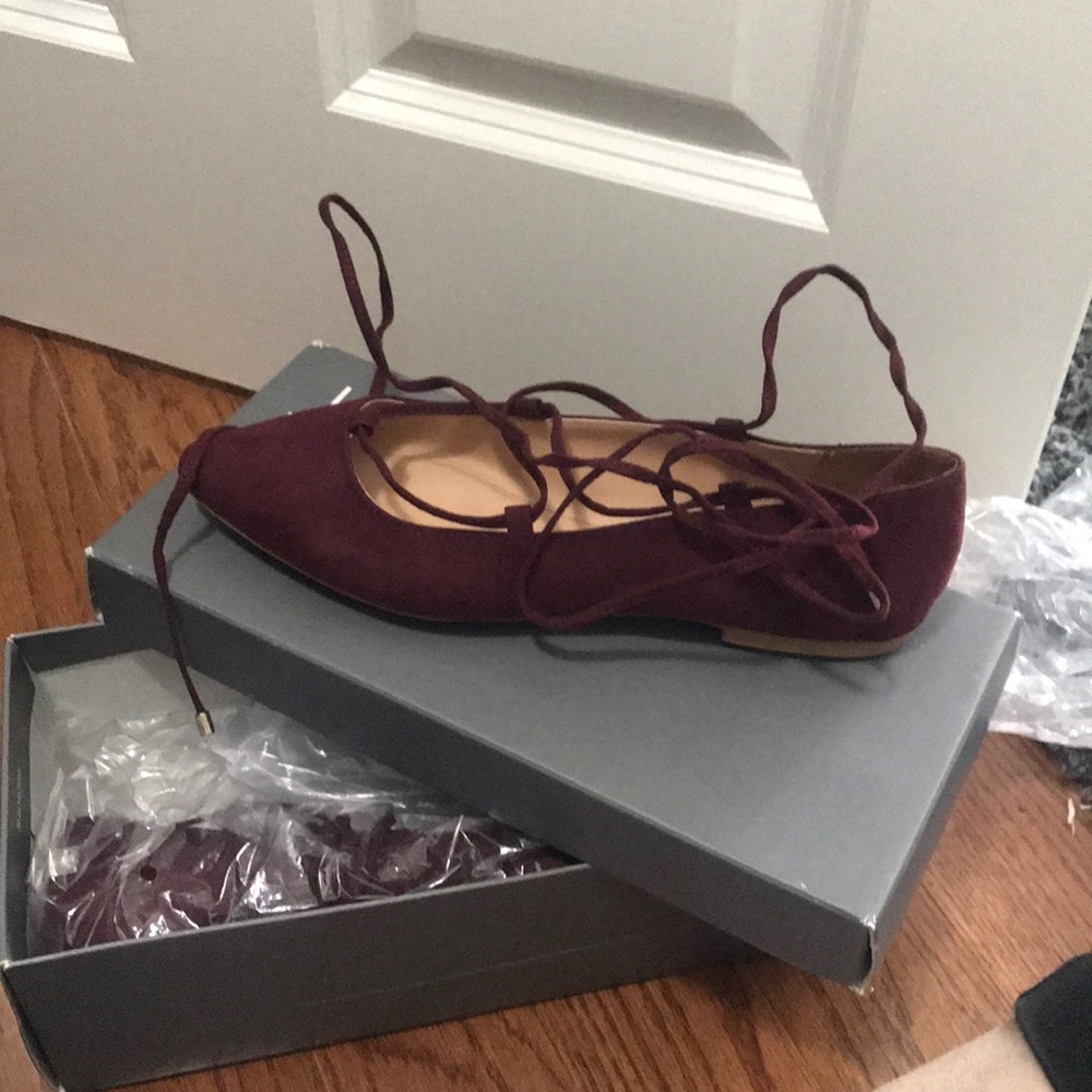 Loft lace up flats